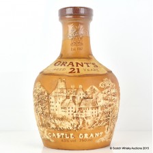 GRANT S 21 YEAR OLD CASTLE GRANT ROYAL DOULTON CERAMIC DECANTER 75CL