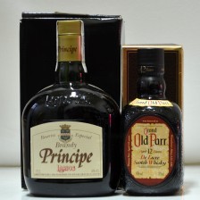 OLD PARR 375ML AND PRINCIPE BRANDY