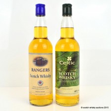 CELTIC SCOTCH WHISKY   RANGERS SCOTCH WHISKY