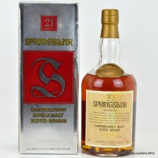 SPRINGBANK 21 YEAR OLD DUMPY BOTTLE