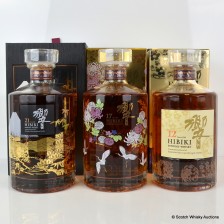 HIBIKI 21 YEAR OLD MOUNT FUJI  HIBIKI 17 YEAR OLD CHRYSANTHEMUM   CRANE   HIBIKI 12 YEAR OLD KACHO FUGETSU