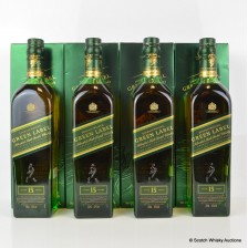 JOHNNIE WALKER GREEN LABEL 15 YEAR OLD TAIWAN WONDERS COLLECTION 4 X 70CL