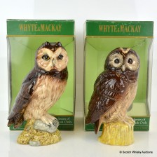 BENEAGLES ROYAL DOULTON CERAMIC OWL DECANTERS TAWNY OWL   SHORT EARED