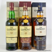 Glenlivet 12 Glenlivet 15 French Oak Reserve Glenlivet 18