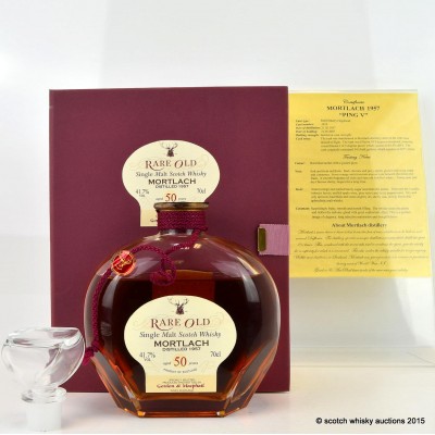 Mortlach 1957 50 Year Old G&M Rare Old