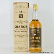 GLEN ELGIN 12 YEAR OLD WHITE HORSE 26 2 3 FL OZS