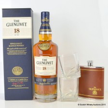 Glenlivet 18 Glenlivet Hip Flask And Glasses