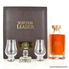 SCOTTISH LEADER 30 YEAR OLD DECANTER 75CL   2 GLASSES
