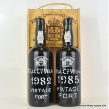 ROYAL OPORTO 1982   1985 VINTAGE PORT SET 75CL