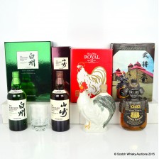 Yamazaki Single Malt Suntory Royal 12 Year Of The Rooster Nikka Gold Gold Samurai 76cl Hakushu Single Malt And Tumbler Set