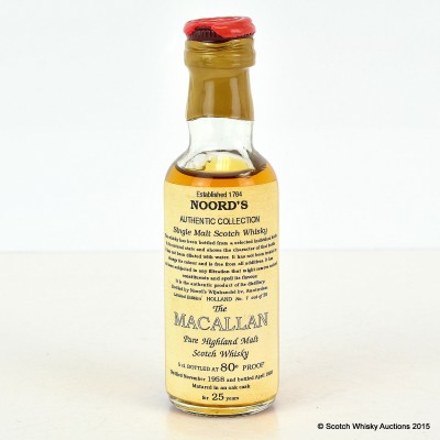 Macallan 1958 Noord's Authentic Collection Mini 5cl