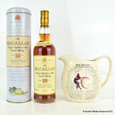 MACALLAN 10 YEAR OLD IN TIN   LARGE WATER JUG