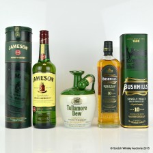 Bushmills 10 Jameson Tullamore Dew Flagon