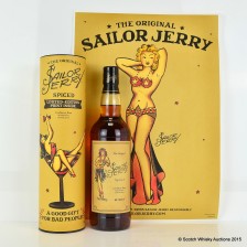 SAILOR JERRY SPICED RUM THE ORIGINAL WITH LIMITED EDITION PRINT