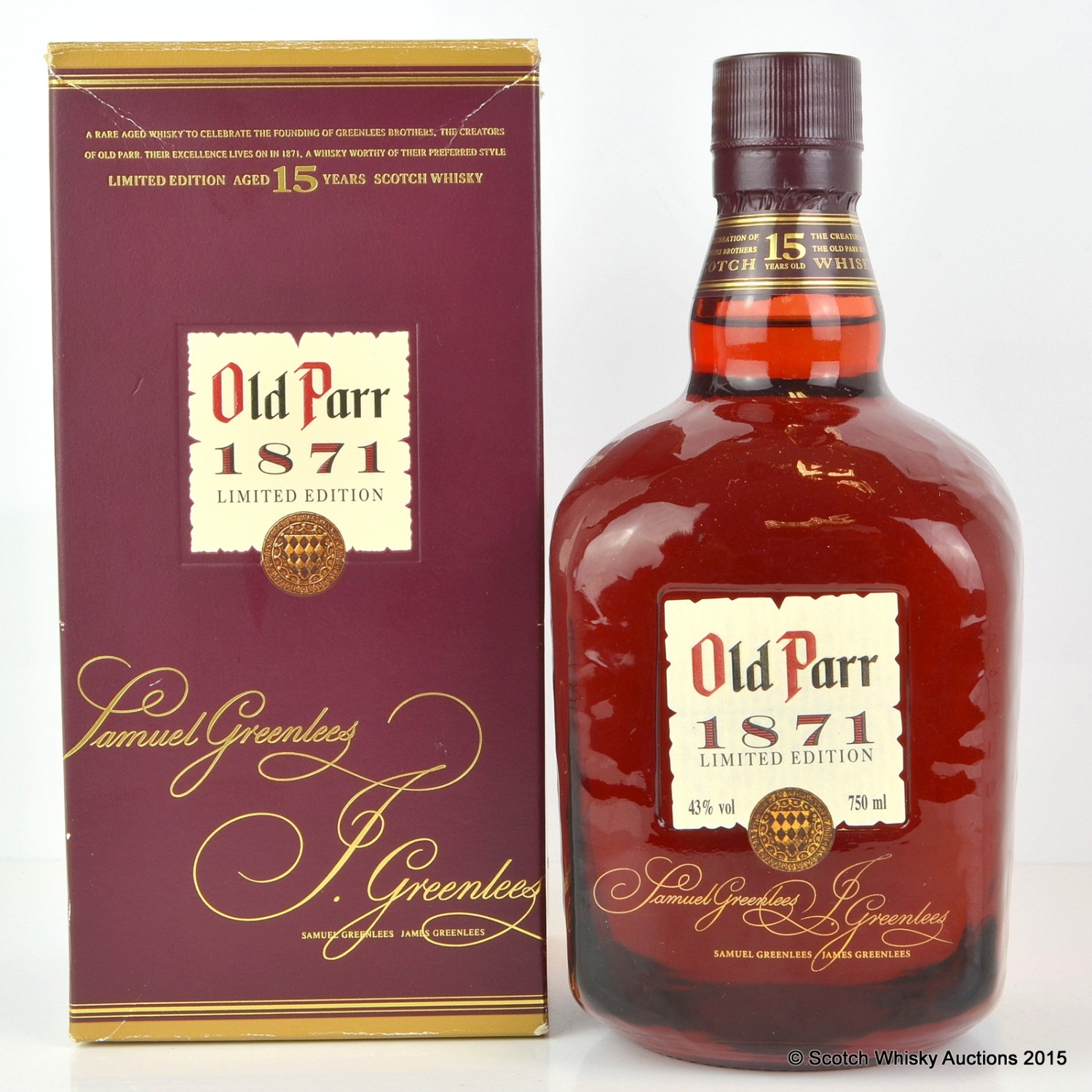 Old Parr 1871 15 Year Old 75cl | The 55th Auction | Scotch Whisky