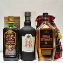 Dewars 12 J B Ultima And Royal Stewart 12 Deluxe