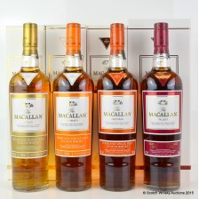 Macallan 1824 Series Gold Amber Sienna Ruby 4 X 70cl