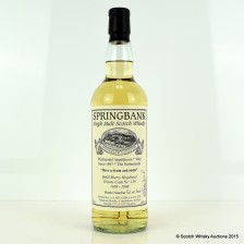 SPRINGBANK 1998 PRIVATE BOTTLING FOR WIJNHANDEL APPELDOORN