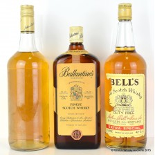 ASSORTED BLENDS X 3 INCLUDING BALLANTINE S 1L