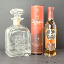 GLENFIDDICH 15 YEAR OLD 20CL   GLENFIDDICH DECANTER