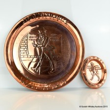 JOHNNIE WALKER COPPER TRAY   ASH TRAY