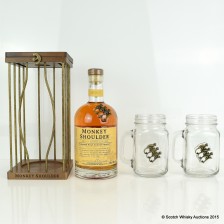 Monkey Shoulder Batch 27 In Cage With 2 Branded Glass Mugs