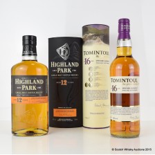 Tomintoul 16 Highland Park 12