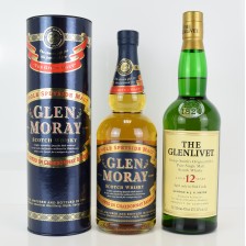 GLEN MORAY CHARDONNAY FINISH   GLENLIVET 12 YEAR OLD