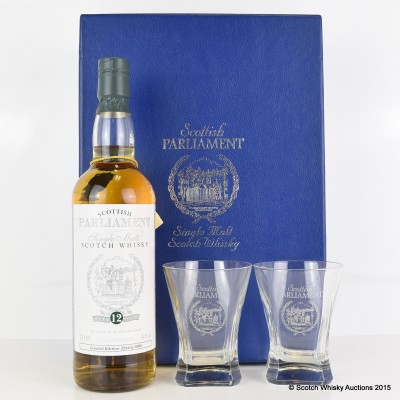 Scottish Parliament 12 Year Old Limited Edition Set with Glasses