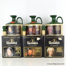 Glenfiddich Heritage Reserve Mary Queen Of Scots Decanter Glenfiddich Heritage Reserve Robert The Bruce Decanter Glenfiddich Heritage Reserve Bonnie Prince Charlie Decanter