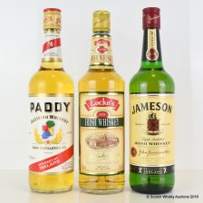 JAMESON IRISH WHISKEY  PADDY IRISH WHISKEY   LOCKE S IRISH WHISKEY