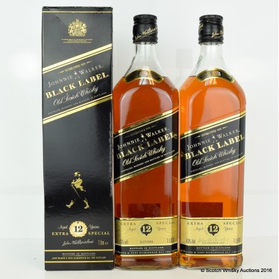 Johnnie Walker Black Label 12 Year Old 2 x 1L