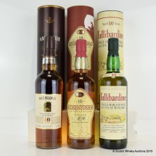 Auchentoshan 10 Aberlour 10 Tullibardine 10