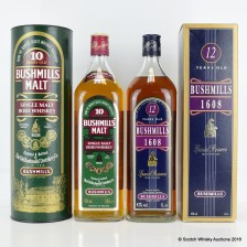 BUSHMILLS 10 YEAR OLD 1L   BUSHMILLS 12 YEAR OLD 1L