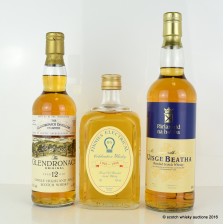GLENDRONACH 12 YEAR OLD 50CL  SCOTTISH PARLIAMENT UISGE BEATHA   FINNIES ELECTRICAL BLENDED WHISKY