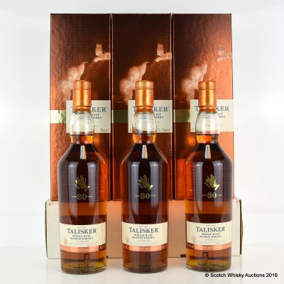 Talisker 30 Year Old 2015 Release 3 x 70cl