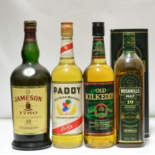 Bushmills 10 Jamieson S 12 Paddy Irish Old Kilkenny