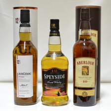 ANCNOC 12  ABERLOUR 10   SPEYSIDE 12