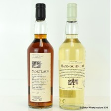FLORA   FAUNA MANNOCHMORE 12 YEAR OLD 1ST EDITION   FLORA   FAUNA MORTLACH 16 YEAR OLD