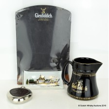 Glenfiddich Chalk Board Water Jug Coin Tray Hip Flask