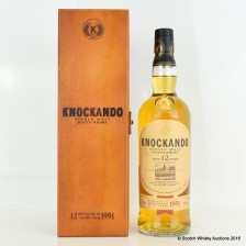 KNOCKANDO 1991 12 YEAR OLD IN WOODEN BOX