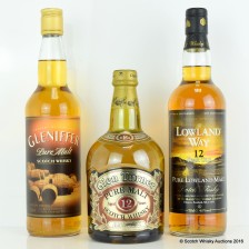 ASSORTED MALTS 3 X 70CL INCLUDING GLEN TURNER 12 YEAR OLD