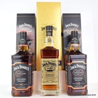 Jack Daniel's Master Distiller Series No.2 & No.3 1L x 2 & Jack Daniel's No.27 Gold