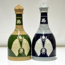 KING GEORGE V CORONATION DECANTERS X 2