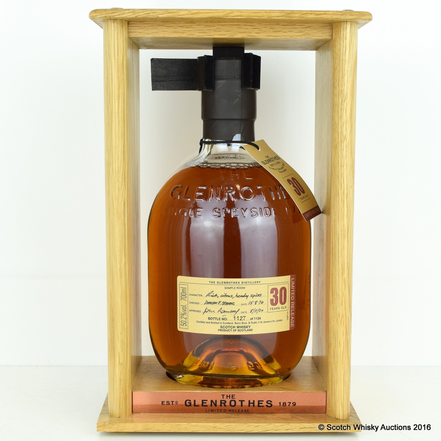 Glenrothes 30 Year Old The 59th Auction Scotch Whisky Auctions