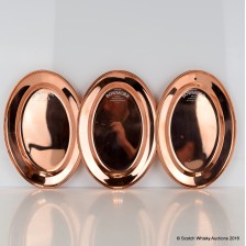BOWMORE SMALL BRASS TRAY X 3
