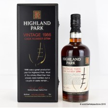 Highland Park Vintage 1986 Cask Number 2794