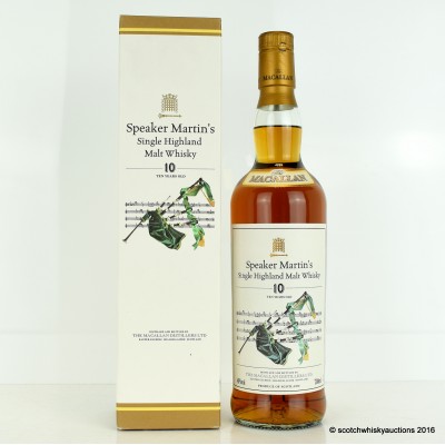Macallan Speaker Martin's 10 Year Old