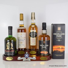 Scotlands Malt Whisky Regions 3 Branded Crystal Glasses