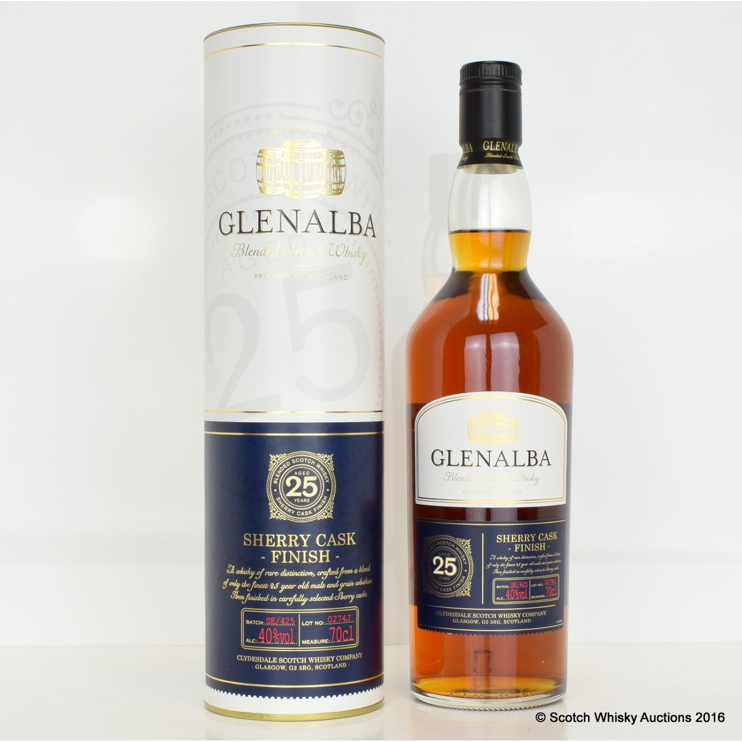 Glen Alba 25 Year Old The 60th Auction Scotch Whisky Auctions